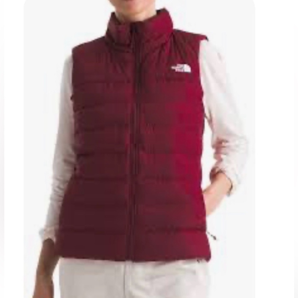 The North Face -  550 Down Puffer Vest  - Winter / Snow Ready! Burgundy